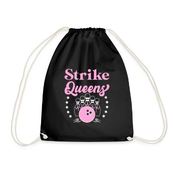Strike Queens Bowling Women Bowling - Drawstring Bag - black - Front