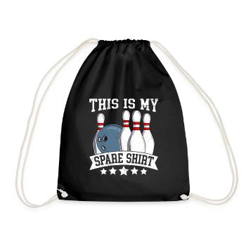 Tenue de bowling Ceci est ma chemise de rechange Bowlen - Sac de sport léger - noir - Devant