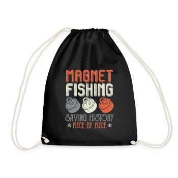 Magnet Pêche Sauver l’histoire Magnet Pêcheurs - Sac de sport léger - noir - Devant