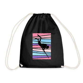 Spearfisher, Fish Hunting, Harpoons, Dive, Fisherman - Drawstring Bag - black - Front