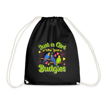 Juste une fille qui aime les filles perruches - Sac de sport léger - noir - Devant