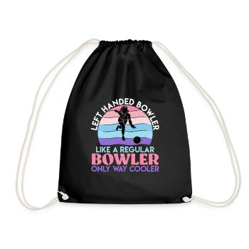 Joueur de quilles Gaucher Bowling Girl - Sac de sport léger - noir - Devant