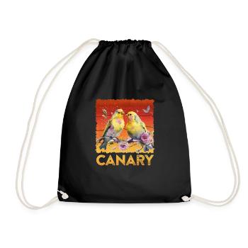 Canaries Canary Bird Bird Lovers - Sac de sport léger - noir - Devant
