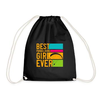 Meilleure fille de parapente Gleitschirmfliegen - Sac de sport léger - noir - Devant