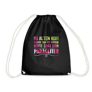 Paragliders Today they say paragliders - Drawstring Bag - black - Front