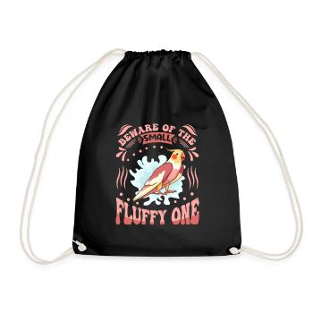 Oiseau perruche Méfiez-vous du moelleux Cockatiel - Sac de sport léger - noir - Devant