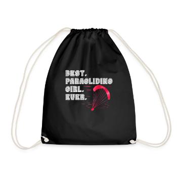Parapente Meilleure fille de parapente jamais - Sac de sport léger - noir - Devant
