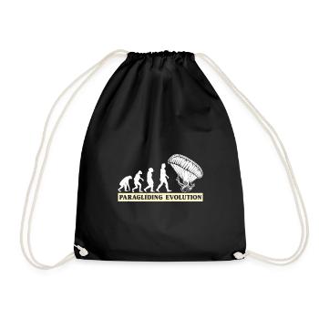 Paragliding Evolution Paragliders - Drawstring Bag - black - Front
