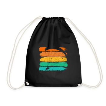 Paragliders Mountaineering Paragliding - Drawstring Bag - black - Front