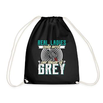 Parrot Real Ladies n’a besoin que d’une nuance de gris - Sac de sport léger - noir - Devant
