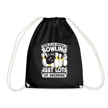 Chemise de bowling Il n’y a pas de pleurs au bowling - Sac de sport léger - noir - Devant