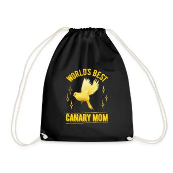Weltbeste Kanarien Mama Canary Mom Vogel Liebe - Turnbeutel - Schwarz - Vorne
