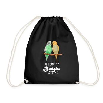 Perruche Au moins mes oiseaux perruches - Sac de sport léger - noir - Devant