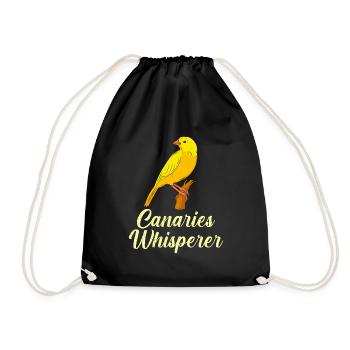 Kanrienvogel Flüsterer Canary Bird Whisperer - Sac de sport léger - noir - Devant