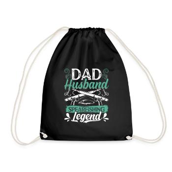 Papa Mari Légende de la chasse sous-marine Pères Maris - Sac de sport léger - noir - Devant