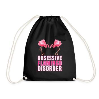 Flamants roses Trouble obsessionnel des flamants roses Femmes - Sac de sport léger - noir - Devant