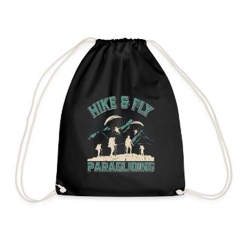 Hike and Fly Paragliding Paragliders - Drawstring Bag - black - Front