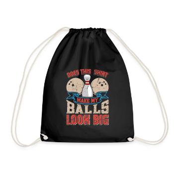 Bowling Est-ce que cette chemise rend mes balles grosses - Sac de sport léger - noir - Devant