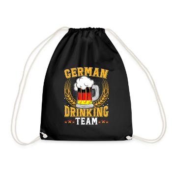 German Drinking Team Bierfan - Drawstring Bag - black - Front