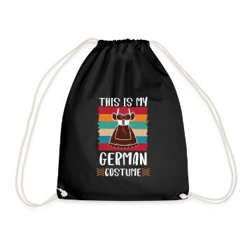 Trachten Shirt Ceci est mon costume allemand Bayern - Sac de sport léger - noir - Devant