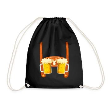 Lederhosen Buveur de bière Chemise Homme - Sac de sport léger - noir - Devant