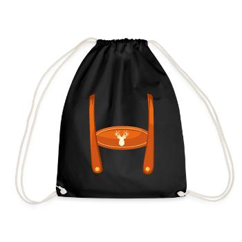 Lederhosn Bayerisches Trachten Shirt Herren - Sac de sport léger - noir - Devant