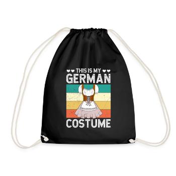 Dirndl Ceci est mon costume allemand Trachten Shirt - Sac de sport léger - noir - Devant