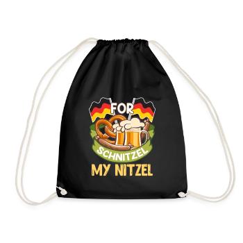 Deutsches Essen For Schnitzel my Nitzel Bayern - Sac de sport léger - noir - Devant