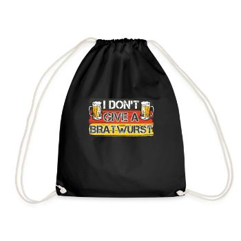 Bratwurst allemande Je ne donne pas une bratwurst - Sac de sport léger - noir - Devant