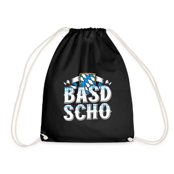 Basd Scho Bayerisches Shirt München Bayern - Turnbeutel - Schwarz - Vorne