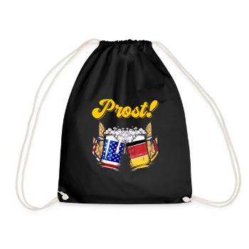 Bière bavaroise, bravo! Chemise Bavière - Sac de sport léger - noir - Devant