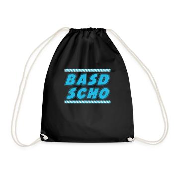 Basd Scho Freistaat Bayern Bayerisches Shirt - Turnbeutel - Schwarz - Vorne