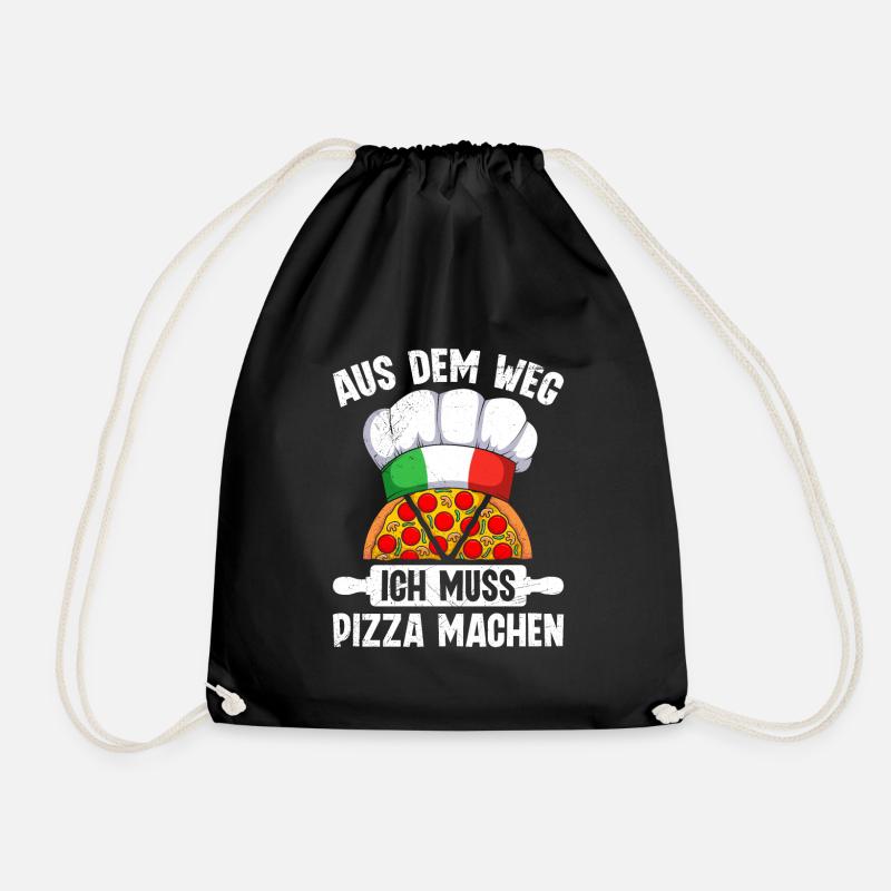 Pizzabacken Aus dem Weg ich Muss Pizza Machen - Turnbeutel - Schwarz