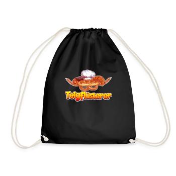 Teigflüsterer Backliebhaber Backfans Backen - Turnbeutel - Schwarz - Vorne