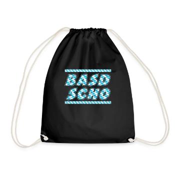 Basd Scho Freistaat Bayern Bayerisches Shirt - Turnbeutel - Schwarz - Vorne