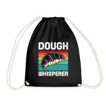 Dough Whisperer Amoureux de la pâtisserie Boulangerie - Sac de sport léger - noir - Devant