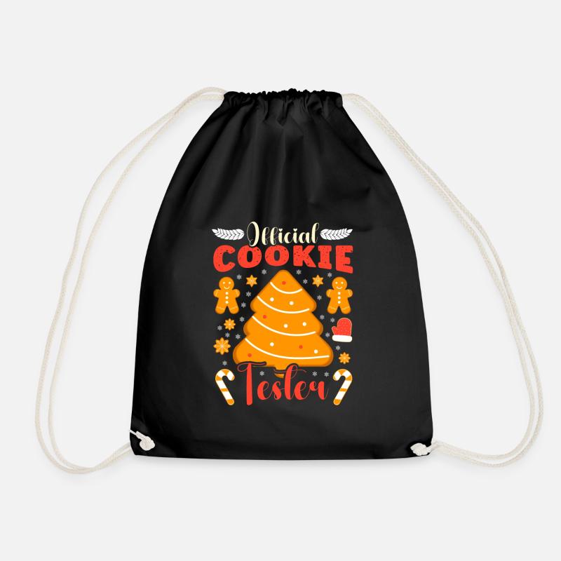 Plätzchen Official Cookie Tester Backliebhaber - Turnbeutel - Schwarz