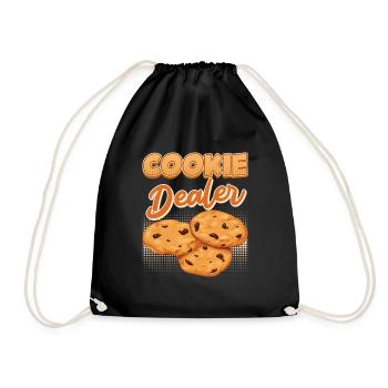 Cookie Dealer Bakery Baking Lovers Baking - Drawstring Bag - black - Front