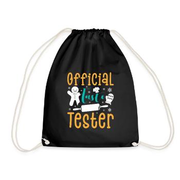 Cookie Official Taste Tester Christmas Cookies - Drawstring Bag - black - Front