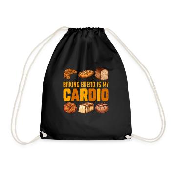 La pâtisserie est mon amateur de boulangerie cardio - Sac de sport léger - noir - Devant
