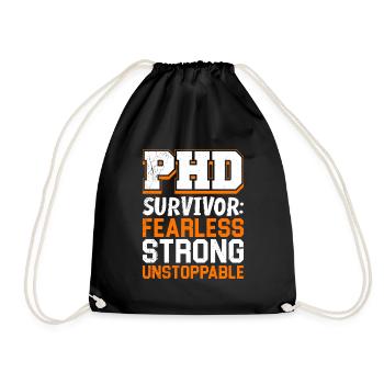 Thèse PH. D Survivant Intrépide Fort - Sac de sport léger - noir - Devant