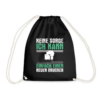 L’imprimante 3D ne vous inquiétez pas, vous pouvez en imprimer une nouvelle - Sac de sport léger - noir - Devant