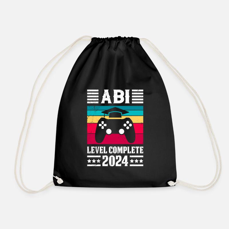 ABI Level Complete 2024 Abitur Abschlussparty - Turnbeutel - Schwarz