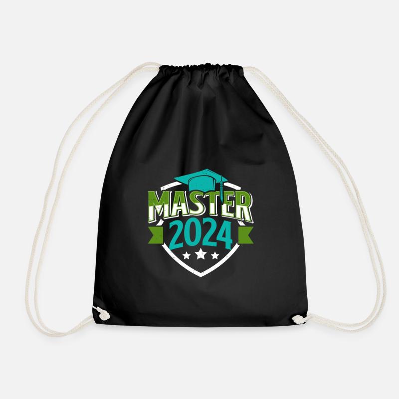 Master 2024 Masterabschluss Bestanden Party - Turnbeutel - Schwarz