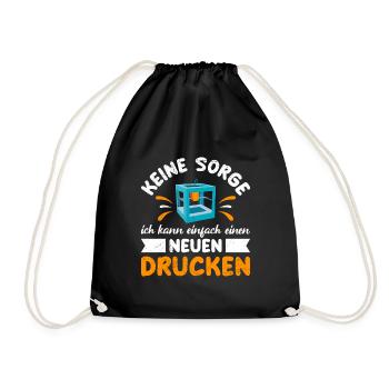 L’imprimante 3D ne vous inquiétez pas, vous pouvez en imprimer une nouvelle - Sac de sport léger - noir - Devant