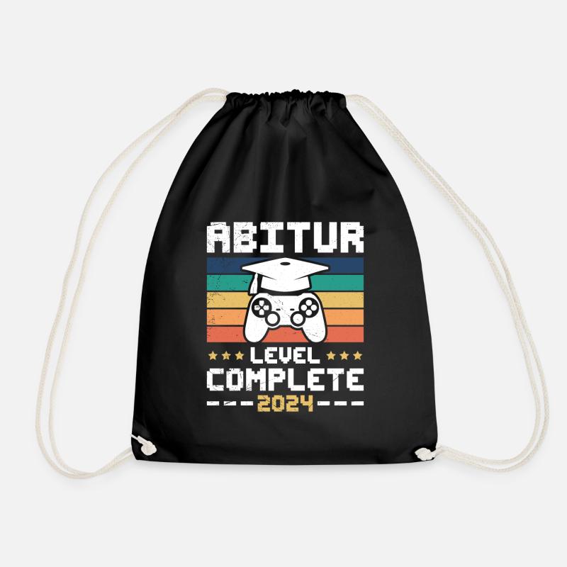 Abiturienten ABI Level Complete 2024 Abitur - Turnbeutel - Schwarz