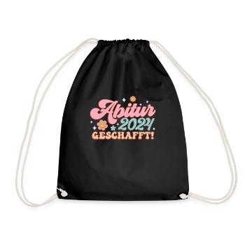 Abitur 2024 made high school graduates funny things - Drawstring Bag - black - Front