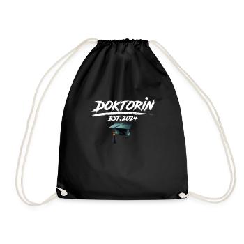 Doctor Est. 2024 Doctoral Degree Passed - Drawstring Bag - black - Front
