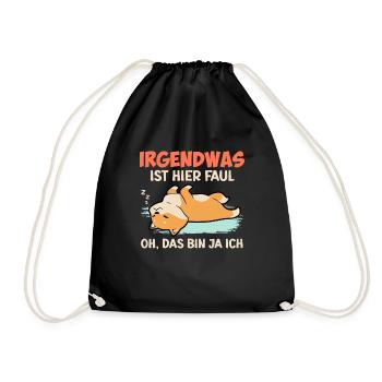 Lazy Employees Something's Rotten Here - Drawstring Bag - black - Front