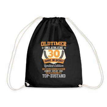 Classic car 30 years in service Top Condition Colleague - Drawstring Bag - black - Front